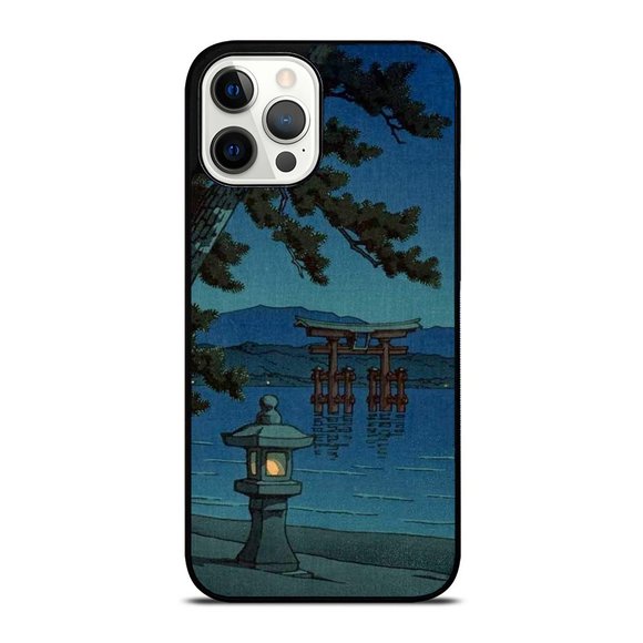 Kawase Hasui Night Scene iPhone Case - Picture 1 of 1